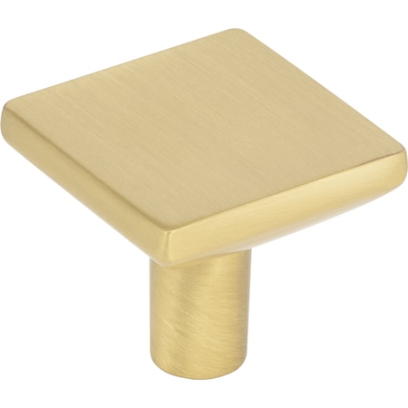 Elements 1-1/4In. Overall Length Brushed Gold Walker 1 Square Knob 827BG